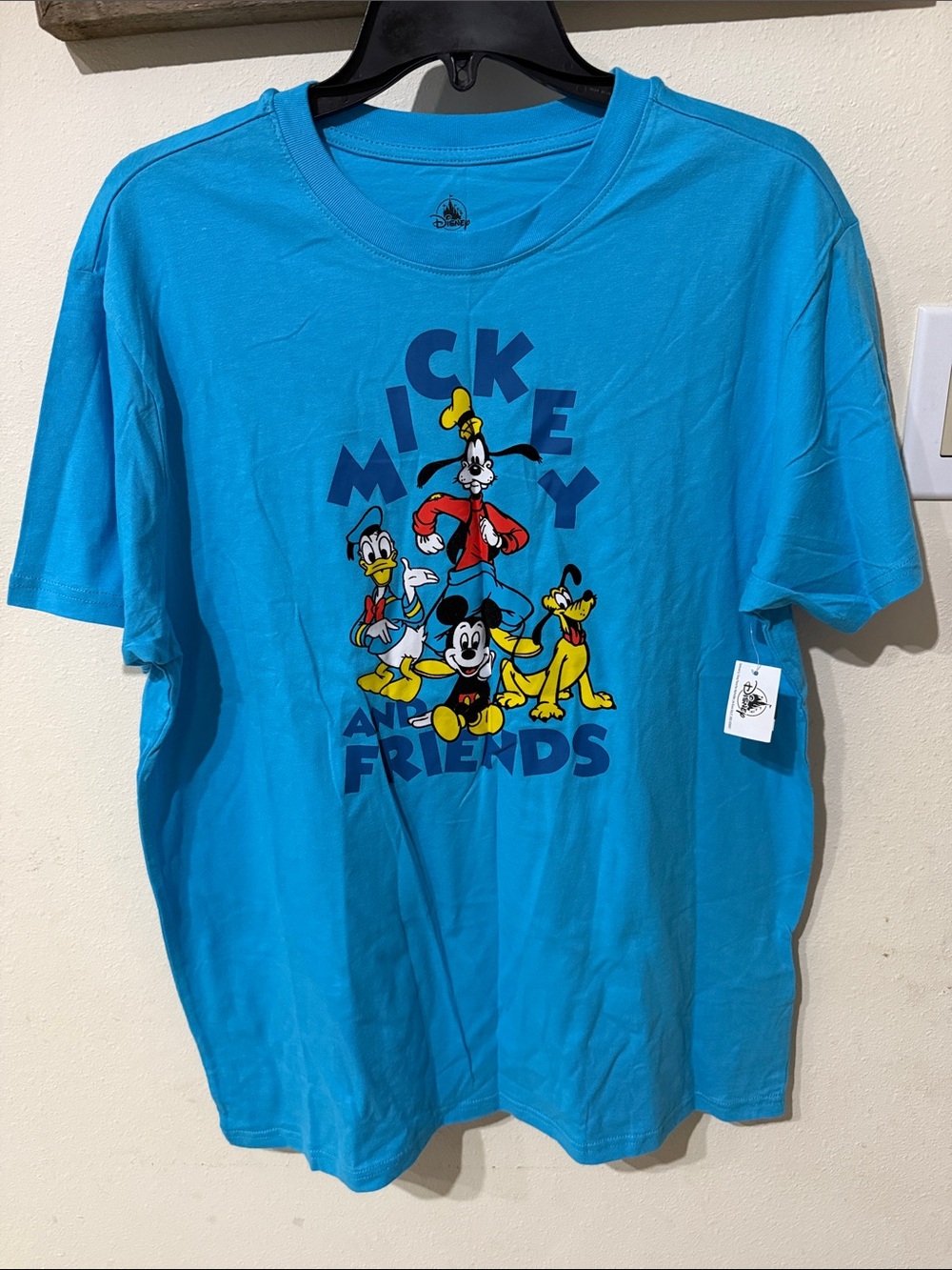 NWT Disney Mickey & Friends Blue Graphic Tee